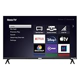 RCA Roku TV 32' Screen Smart TV, RR32HD1A Fernseher mit Apple TV+ BBC Netflix Freeview, HDR DVB-T2/T Dolby Audio 2 x HDMI 2 x USB Port, Ideal Television for Small Lounge or Kitchen
