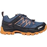CMP Jungen Unisex Kinder Kids Rigel Low Trekking Shoes Wp Traillaufschuh, Bluesteel Flame, 34 EU