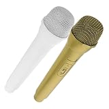 Toyvian 2 Stück Fotobühne Rollenspiele Cosplay Geburtstagsbedarf Hochzeitskostüm Vortäuschen Von Handheld Spielzeugen Realistisches Mikrofon Kinderpartys Kunststoff Singkabine Requisite