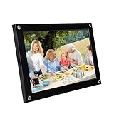 Jelquix Intelligenter Digitaler WiFi-Fotorahmen, 10,1 Zoll, HD 1280 X 800, Touchscreen, Automatisch Drehbarer Bilderrahmen mit 32 GB Speicher, Teilen Sie Fotos und Videos Sofort für (Black)