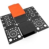 BoxLegend Verstelltbar Pollover Hosen Hemden Wäsche Kinder und Erwachsen Faltbrett Falthilfe für Wäsche Kleidung Wäschefalter Wäschefaltbrett Hemdenfalter (Schwarz)