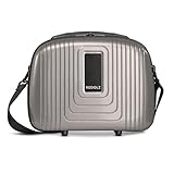 REDOLZ Hartschalen Handgepäck Kosmetik-Koffer | Stabiles Beauty-Case mit Aufsteckfunktion |34 x 17 x 27 cm aus leichtem Polypropylen (Essentials 14)