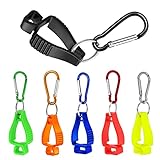 KIKAPA 6 x Handschuh-Clips für Arbeitshandschuhe, Handschuh-Gürtelclip mit Metall-Karabinern für Bauarbeiter, Arbeit