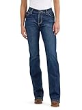 Wrangler Damen Willow Mid Rise Performance Waist Boot Cut Ultimate Reitjeans, Andrea, 24-38