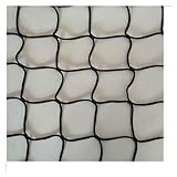 ZOAPDEBCE Fußballtor NET, Sport-Ersatz-Fußball-Torpfostennetz, Backstop-Netz, Ballstopp-Netz, Tornetz for Fußballplatz, Kinder-Treppennetz, Basketballplatz, Golfplatz(Black,2x4m)
