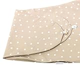 HOBEA-Germany Stillkissenbezug für Stillkissen 190cm Designs (Punkte beige)