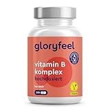 Vitamin B Komplex - 200 Kapseln (7 Monate) - 10-fach hochdosiert - Mit 500µg B12 + höchst bioaktiv - Alle 8 B-Vitamine (B1, B2, B3, B5, B6, B7, B9, B12) - Vegan & laborgeprüft
