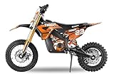 Nitro Motors Tiger Eco 1000W 36V Elektro Crossbike 12 10 Zoll E Crossbike Neodym Motor Drossel Orange