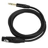 Yosoo XLR-Patchkabel, Symmetrisches Verbindungskabel, XLR-Buchse auf 1/4 Zoll 6,35 Mm Klinkenkabel mit 22 AWG Sauerstofffreiem Kupfer für Studio-Live-Auftritte (JD6001-1 Messgerät)