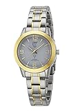 ETT Eco Tech Time Funk Solar Damen Uhr Analog mit Edelstahl Armband ELS-11505-42M