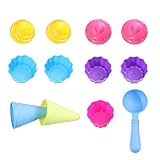 HONMEET Set Aus Strandspielzeug Kunststoff Sandspielzeug Mit Eimer Schaufel Baggerspielzeug Und Aufbewahrungstasche Für Ideal Für Strand Und Sandkasten