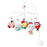 Fehn Musik Mobile COLOR Friends - Baby Einschlafhilfe Musikspielzeug - Spieluhr Melodie 'Träumerei' - Musikmobile Babybett Zubehör Spielzeug für Babys und Neugeborene von 0–5 Monaten