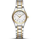 LN LENQIN Damenuhr Edelstahl Armbanduhr Damen wasserdichte Uhr Damen Klassisch Analog Quarz Uhren