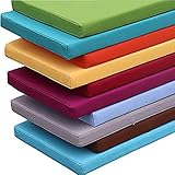 Langlebige wasserdichte Outdoor-Bankauflage - 100/120/160/180 cm 4 cm dick wetterbeständig Schaukelauflage für 23 Sitzplätze Terrassenmöbel Braun Gartenstuhlkissen