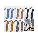 YXYECEIPENO Spitzensocken Für Herren Sommer Transparente Strümpfe Bootssocken Ergonomisches Design Hohe Elastizität, Um Fersenabfall Zu Verhindern Die Beste Geschenkauswahl (Color : F)