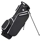 Wilson Herren W CARRY Golftaschen, Schwarz, One size