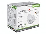 ECT FFP3 Maske, FFP3 Masken CE zertifiziert aus Deutschland - 20X FFP 3 Maske (NR) MADE IN GERMANY - Premium Atemschutzmaske FFP3 ohne Ventil für maximale Sicherheit