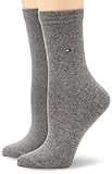 Tommy Hilfiger Damen Socken TH SOCK CASUAL 2P, 2er Pack, Gr. 35/38, Grau (middle grey melange 758)