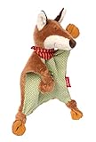 SIGIKID 39234 Schnuffeltuch Forest Fox Mädchen und Jungen Babyspielzeug empfohlen ab Geburt grün/braun