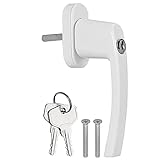 Fenstergriff 1Pcs Fenster Griff Universal Key Locking Abschließbare Doppel Verglasung Balkon Tür(Right Hand)