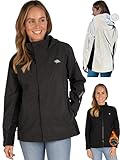Valkental - Reflektierende & Wasserdichte 3in1 Jacke Damen [Fleece Zipp-In & Verstaubare Kapuze] Geeignet als Winterjacke, Regenjacke & Fahrradjacke - 10.000mm Wassersäule - Doppel Reißverschluss
