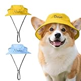 Personalisierte Hundemütze mit Gesticktem Namen Sonnenhut Hund Hundehut Verstellbar Hunde Cappy Hunde Cap Hundeaccessoire Geschenk