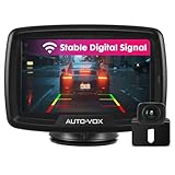 AUTO-VOX Digital Kabellos Rückfahrkamera CS2, Drahtlose Rückfahrkamera mit 4,3' LCD Monitor, Funk Rückfahrkamera mit IP68 Wasserdicht, Nachtsicht, Interne Antenne, Einfache Installation