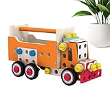 Muttern und Schrauben Spielzeug | Pädagogisches Spielset | Holz Baukasten Für Konstruktion | Für Kinder Ab 3 Jahren Spiele Aktivität Mädchen Reise Party Weihnachten