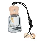 iplusmile 1stk Parfümflasche Erfrischer Anhänger Auto-innendekoration Hängende Flaschendekoration Diffusor Auto-essentials Autorückspiegel Dekorationen Ätherische Öle Autoschmuck Black Glas