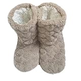 Hohe Hausschuhe Warm Damen Herren Hausstiefel Winter Hüttenstiefel Plüsch Hüttenschuhen Unisex Winterhausschuhe Kuschelig Wärme Pantoffeln Rutschfest Bequem Slipper Stiefel Schuhe für Drinnen Draußen