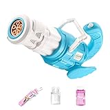 AMISENK Sommerspielzeug Für Den Außenbereich Zum Spielen Seifenblasenpistolen Mit Upgrade Auf 5-Loch Gebläsegurt Ton Und Lichtspielzeug Hochzeitsversorgung Maschinenpistolen Maschine Für Kinder Maker