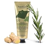 Jean & Len Sehr geile Handcreme Rosemary & Ginger, in der Weihnachtsedition, mit Urea, für trockene Hände, spendet Feuchtigkeit & pflegt intensiv, ohne Parabene & Silikone, Handcreme Tube, 75 ml