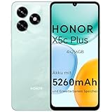 HONOR X5c Plus Smartphone mit 5260 mAh Akku, 256GB/4GB RAM, Simlockfrei Android-Handy ohne Vertrag(6,74 Zoll Display, 90 Hz, 50MP+5MP Kamera, Android 15, Octa-Core-Prozessor), Ocean Cyan