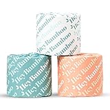 HeyBamboo Toilettenpapier, luxuriöses Bambus-Toilettenpapier, 360 dreilagige Blätter pro Rolle, weich und stark, 100 % Bambus, bleichfrei, umweltfreundlich, kein Abfall, 1 Baum gepflanzt mit jeder