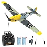 VOLANTEXRC RC Flugzeug Messerschmitt BF-109 V2, 4CH Ferngesteuertes Flugzeug, RC Plane RTF, RC Flugzeug für Anfänger, 4 Kanal RC Flugzeug, RC Segelflugzeugspielzeug für Anfänger, Kinder, Erwachsene