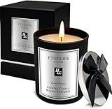Candle Duftkerzen im Glas,Kerzen Geschenke für Frauen Männer,Luxus Duftkerze für Wohnkultur,Natürliches Sojawachs Kerze,68 Stunden Lang Brennen,Perfekt für Entspannen Bad Valentinstag Weihnachtskerze
