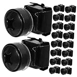 UTHCLO 50 Stück Carbonstahl Käfigmuttern und Schrauben für Server Rack Montage Korrosionsbeständig Selbstsichernd Geeignet für Netzwerkgeräte und Servergehäuse Zubehör