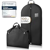 Bruce.® Premium Kleidersack | 100 x 60 cm | Hochwertige Kleiderhülle für Anzug, Jacke und Kleid | Atmungsaktive Anzugtasche für Reisen und Aufbewahrung