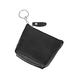 Holibanna Damen Mini Geldbörse Aus Praktischer Reißverschluss ünzbeutel Schwarze Tasche Für ünzen Schlüssel Und Kleine Gegenstände Ideal Für Reisen Und Den Alltag