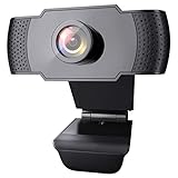 wansview 1080p-Webcam mit Mikrofon, USB-2.0-Webkamera für Desktop-PC und Laptop mit automatischer Lichtkorrektur, Plug-and-play, für Video-Streaming, Konferenzen, Spiele, Studium