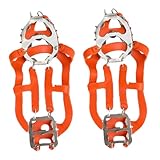 WESIEVYA 1 Paar 18 Schnee Steigeisen Eisschuh Spikes Schuhüberzüge Schuh Traktion Winterstiefel Schlittschuhe Outdoor Eisgreifer Stiefel Traktion Eisklampen Winterschuh