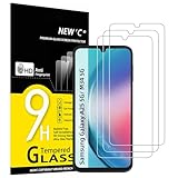 NEW'C 3 Stück, Panzer Schutz Glas für Samsung Galaxy A25 5G, M34 5G, Frei von Kratzern, 9H Härte, HD Displayschutzfolie, 0.33mm Ultra-klar, Ultrabeständig