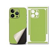 for iPhone 17 Pro Max Skin Wrap, Ultra-Thin 3M Texture Matte Carbon Fiber Full Body Protective Sticker for Minimalist Style Lovers (Light Green,iPhone 16 Plus)