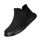 Lässige Tennisschuhe für Damen unter 10 Jahren [modisch] Herren leichte und atmungsaktive Freizeitsportschuhe Fengchidianche, Schwarz , 40.5 EU
