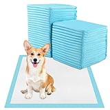 Vexillic PIPI Matten für Hunde, 40 Stück Welpen Unterlagen, 60 x 60cm Trainingspads für Hunde Hygieneunterlagen Auslaufsicher 6-Lagig mit Schnell Trocknender Oberfläche Design