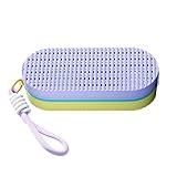 Nadsrpn Schwimmbrillen-Etui | Silikon-Schutzhüllen, Schwimmbrillen-Schutzbox mit Umhängeband, tragbarer Aufbewahrungs-Organizer für Brillen, kleine Werkzeuge, violett, Refer to description