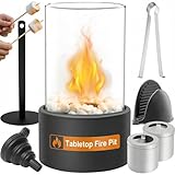 Ethanol Kamin Indoor Kamin, Tischfeuerstelle Für Innenbereiche, Dekorativer Alkohol Kamins, Ethanol Tischkamin Dekorative Feuerlampe Für Wohnzimmer & Terrasse, Schlafzimmer (Schwarz, One Size)