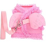 SEWOART Katzengeschirr Kaninchen Einziehbare Hundeleine Für Katzen Katzentransporter Katzenspielzeug Katzen-frühlingsspielzeug Mädchen-Hunde-Outfits Katzenkäfig Tofu-katzenstreu Welpe Rosa