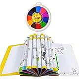 Gonetre Fingerfarben Ungiftig, 12 Farben Fingermalfarben Aasserfarben Babys Kleinkinder 2 3 4 5 6 7 Jährige, Fingerfarbe, Zeichenspielzeug Abwaschbare, sichere Baby und Kleinkinderfarbe