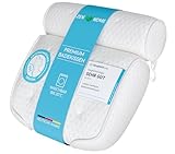Badewannenkissen • Ergonomisches & Muskelentspannendes Premium Badekissen • Neuer 5D Spezial-Schaum • Deutsches Design • Klimaneutral & nachhaltig hergestellt •Badewannenkissen Nacken Kissen Badewanne